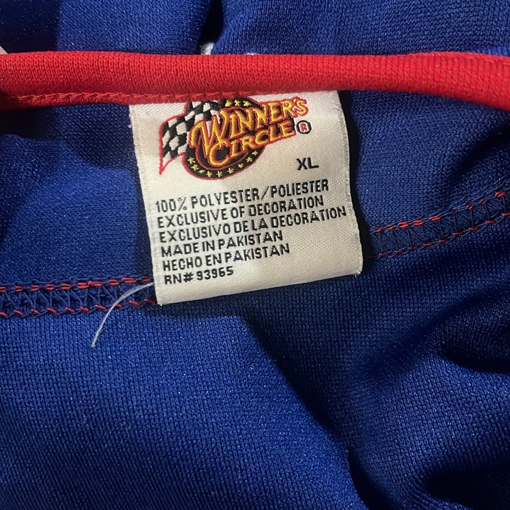 Jeff Gordon NASCAR Racing blue Winner's Circle baseball jersey size XL - Picture 2 of 3